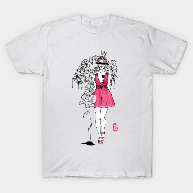 Flower Godess T-Shirt by Habuza